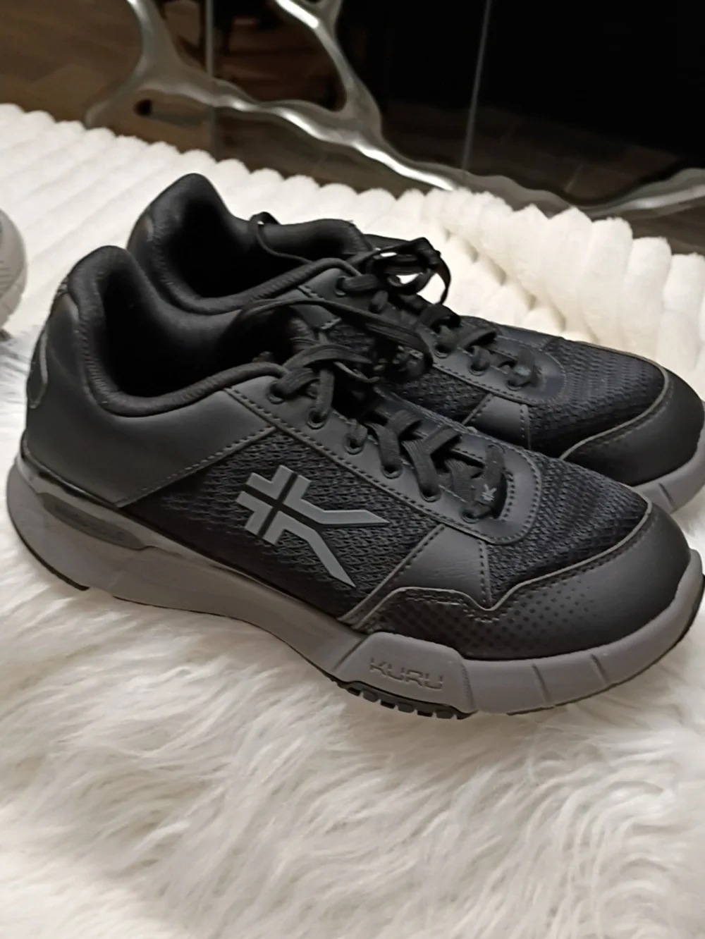 Kuru Quantum 2 Black Plantar Fascitis Orthopedic Support Walking Work Shoes 9M